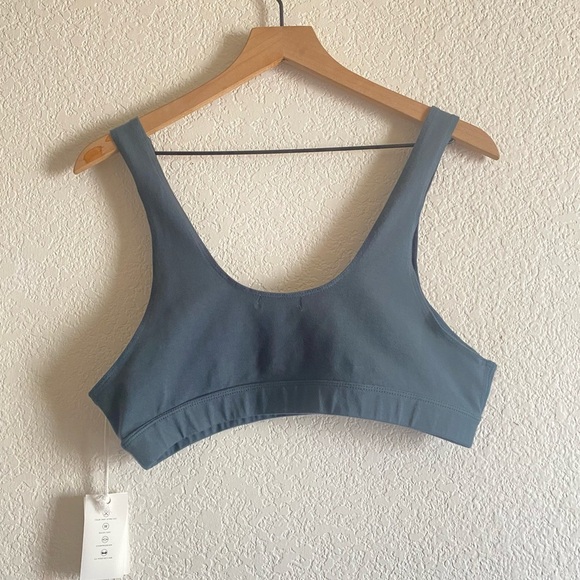 Good American Lounge Scoop Top Orion Blue Size 4 - Picture 4 of 6